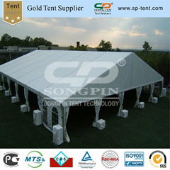 AC Weighted Clearspan marquee 25x35m with sidewalls for 1000 people ceremony or 