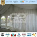 China made 9x12m clearspan marquee with two 3x3m pagoda tents side by side as en 5