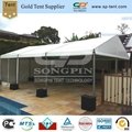 6x9m clear span tent with inner rolled PVC windows 4