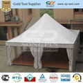 waterproof and flame retardant PVC pagoda tent for 100 people in aluminum frame  3