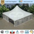 waterproof and flame retardant PVC pagoda tent for 100 people in aluminum frame  5