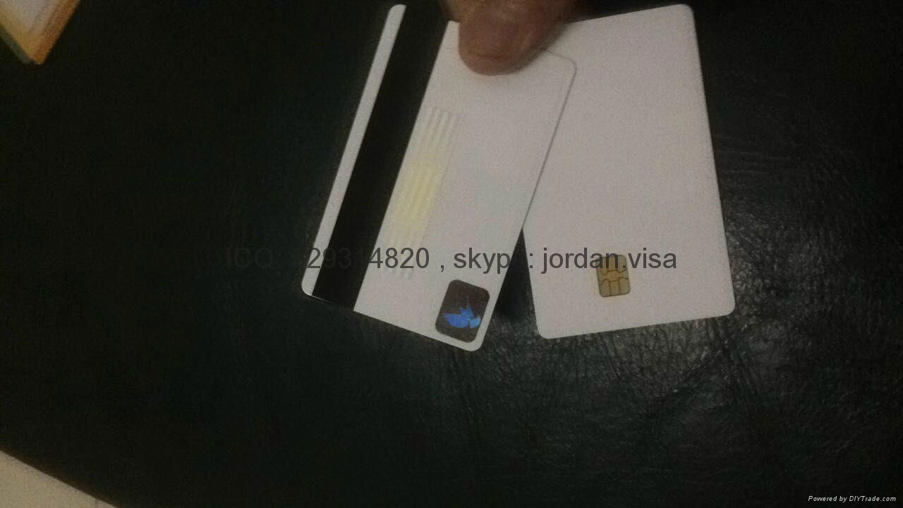 Gold blank Chip cards with holograms