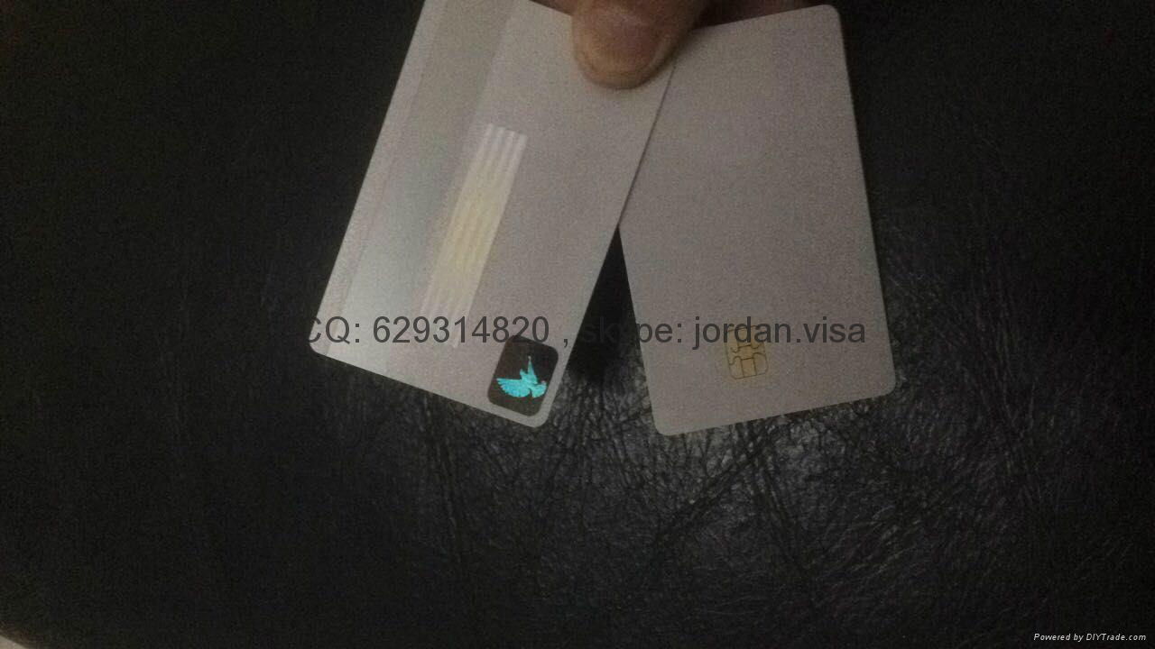 Gold blank Chip cards with holograms 2