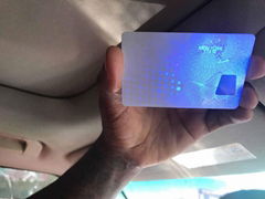 USA NY card With UV Light front and rear 