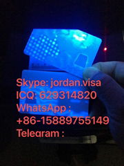 USA New York  Card with UV Light & window