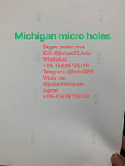 USA Michigan State Teslin paper micro holes