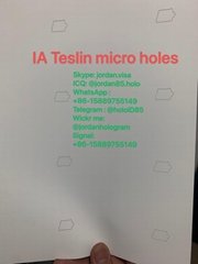 USA Iowa State Teslin paper micro holes