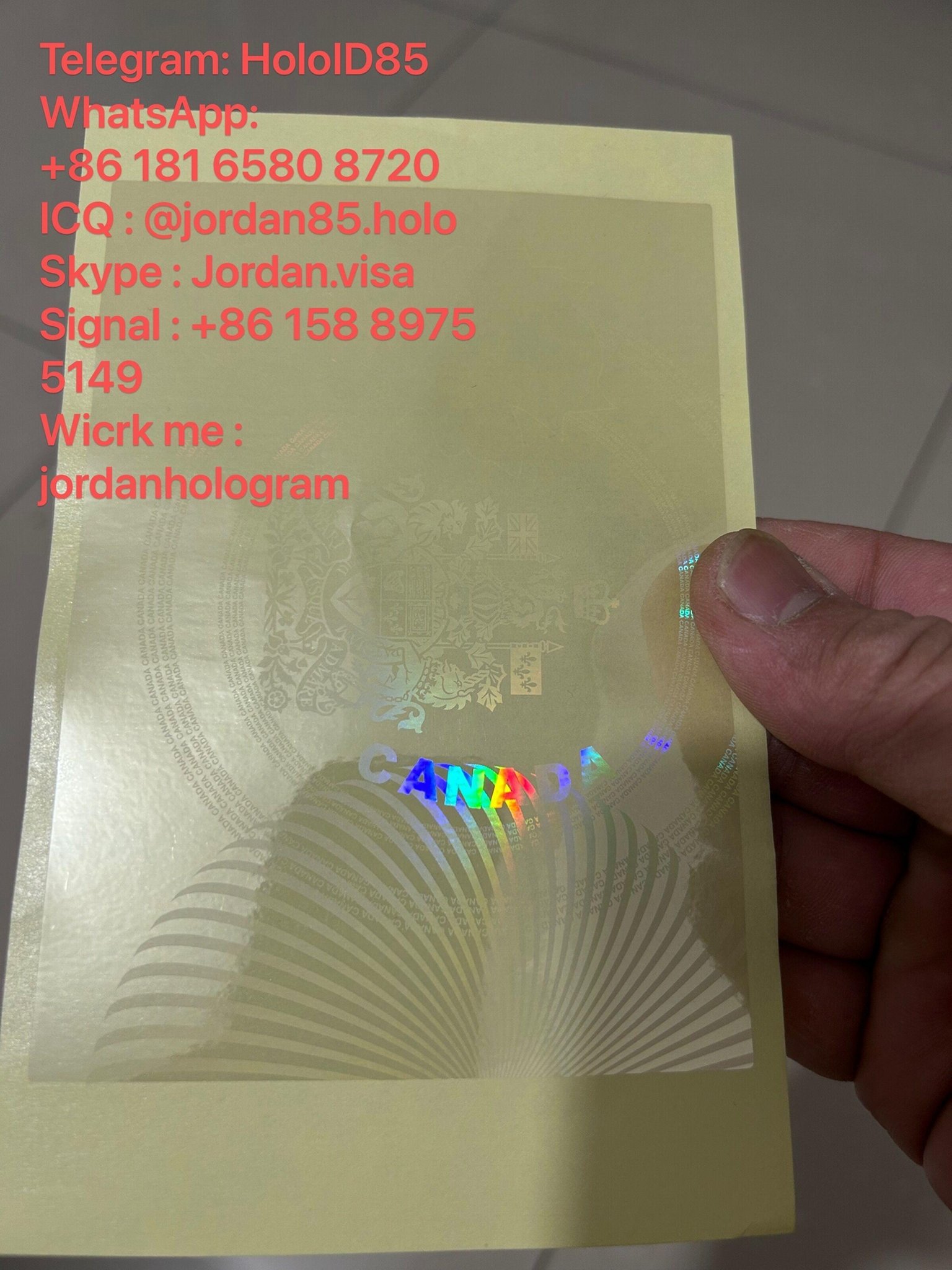 Canada PP overlay hologram  2