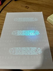 US Treasury UV paper