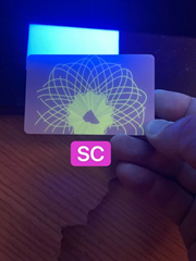 US SC UV card