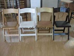 wood padded chair