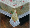 Senior gold embossed silver printing tablecloth 3