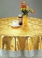 Flannel bead light non-woven embossed tablecloth