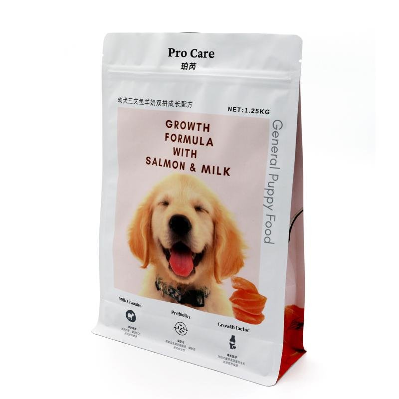 Custom Gravure Printing Stand Up Pet Food Grade Package With Window Resealable  5
