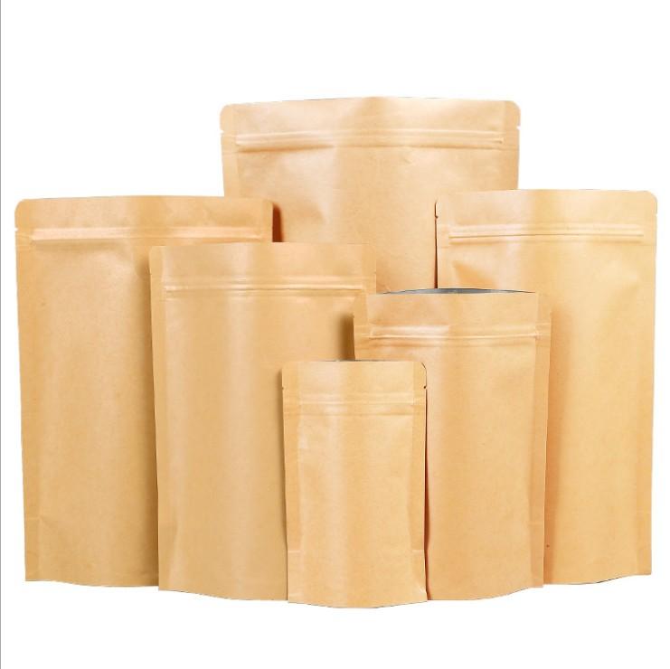 kraft paper bag stand up pouches 3