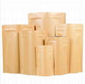 kraft paper bag stand up pouches 3