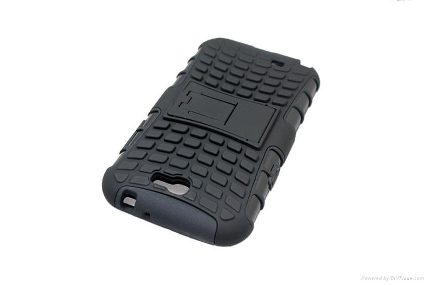 mobile phone case for samsung galaxy note 2,hybrid pctpu case for samsung n7100  4