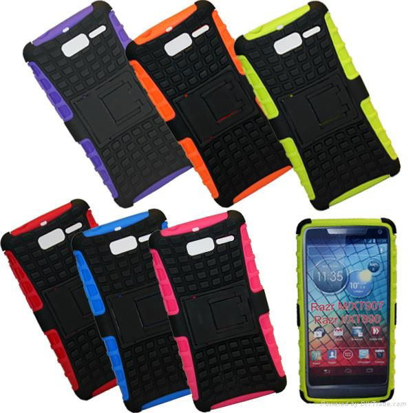 mobile phone case for motorola xt907,combo case for Motorola droid razr M xt907 