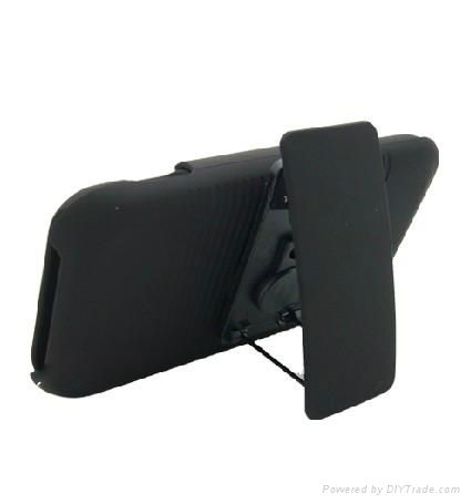 mobile phone case combo case for htc evo design 4g with holster