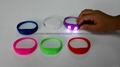 sound sensor LED wristband silicone bracelet 1