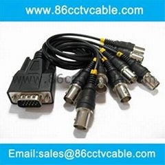 VGA 15 Pin to 8 BNC Cable