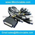 DB25 Pins to 16 BNC Cable