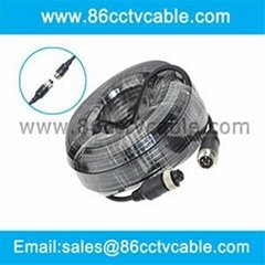 CCTV 4-Pin DIN Car Rear View Camera Video Cable