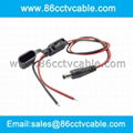 DC Power Cable with Waterproof In-Line