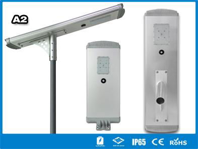 Hitechled A2 Series all-in-one solar street light lampara solar todo en uno