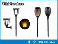 solar tiki torch, solar flickering flame light, solar led torch 1