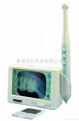 Touch screen x ray film reader with intraoral camera