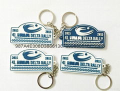 PVC soft rubber key chain