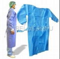 Nonwoven surgical gown