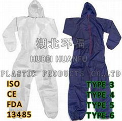 Disposable nonwoven coverall