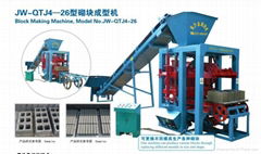 small hot selling semi-auto block machine QTJ4-26