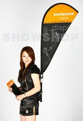 Promotional Backpack  Advertising Flag banner stand