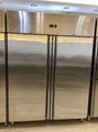 Stainless Steel Glass Door Freezer Ventilated Commercial Upright Freezer  3