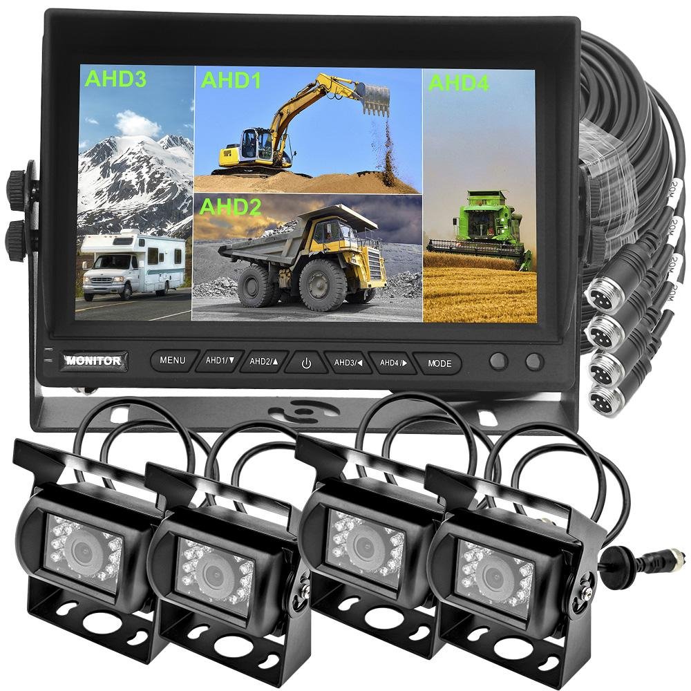 7" AHD 1080P QUAD VIEW LCD COLOR SYSTEM