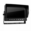 7" AHD 1080P Waterproof IP69K Car Quad View Monitor  (4 Camera Inputs)