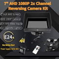 7" AHD 1080P 2x Channel Reversing Camera