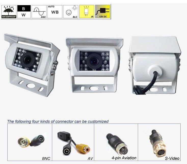 DC12/24V 7 Inch 1080P AHD 2-CH Camera System (incl. 1 x 1080P camera )  4