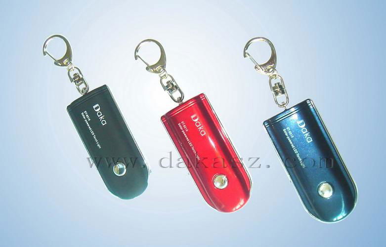 Solar Powered LED Keychain Light