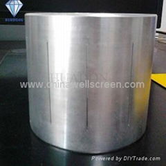 Precise laser cut slotted screen pipe