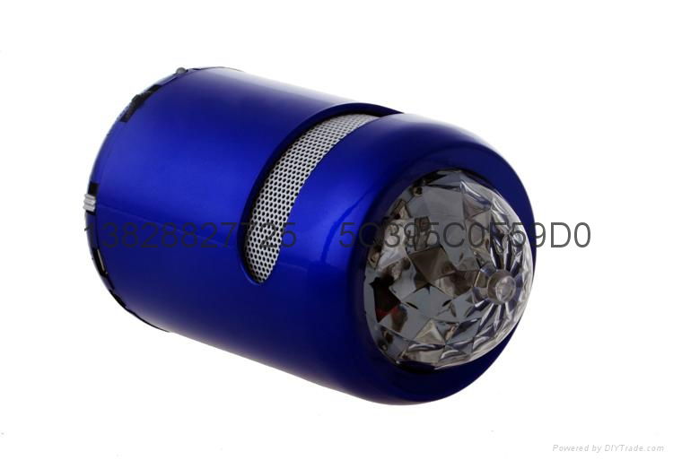 LED Crystal Light Mini Digital Speaker SK#68 LED Light Portable Speaker 3