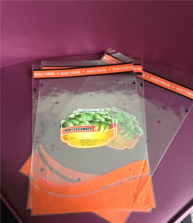 OEM Micron perforated fresh vegetables/fruit packaging bags YC002