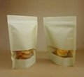 OEM food packing stand up pouches with zipper top