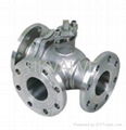 3way flange ball valve 1