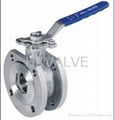 high mounting pad wafer ball valve 1