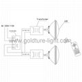 par56 pool light ip68 led 24W Luz Para Piscina RGB 351leds Synchronous with remo