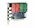 4 ports asterisk fxo fxs card